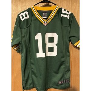 Randall Cobb — Green Bay Packers Nike Home Jersey — Size Youth Large (C1)